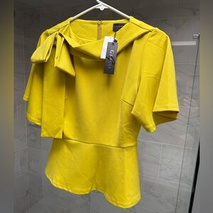 Elegant Yellow Top by GRACIA